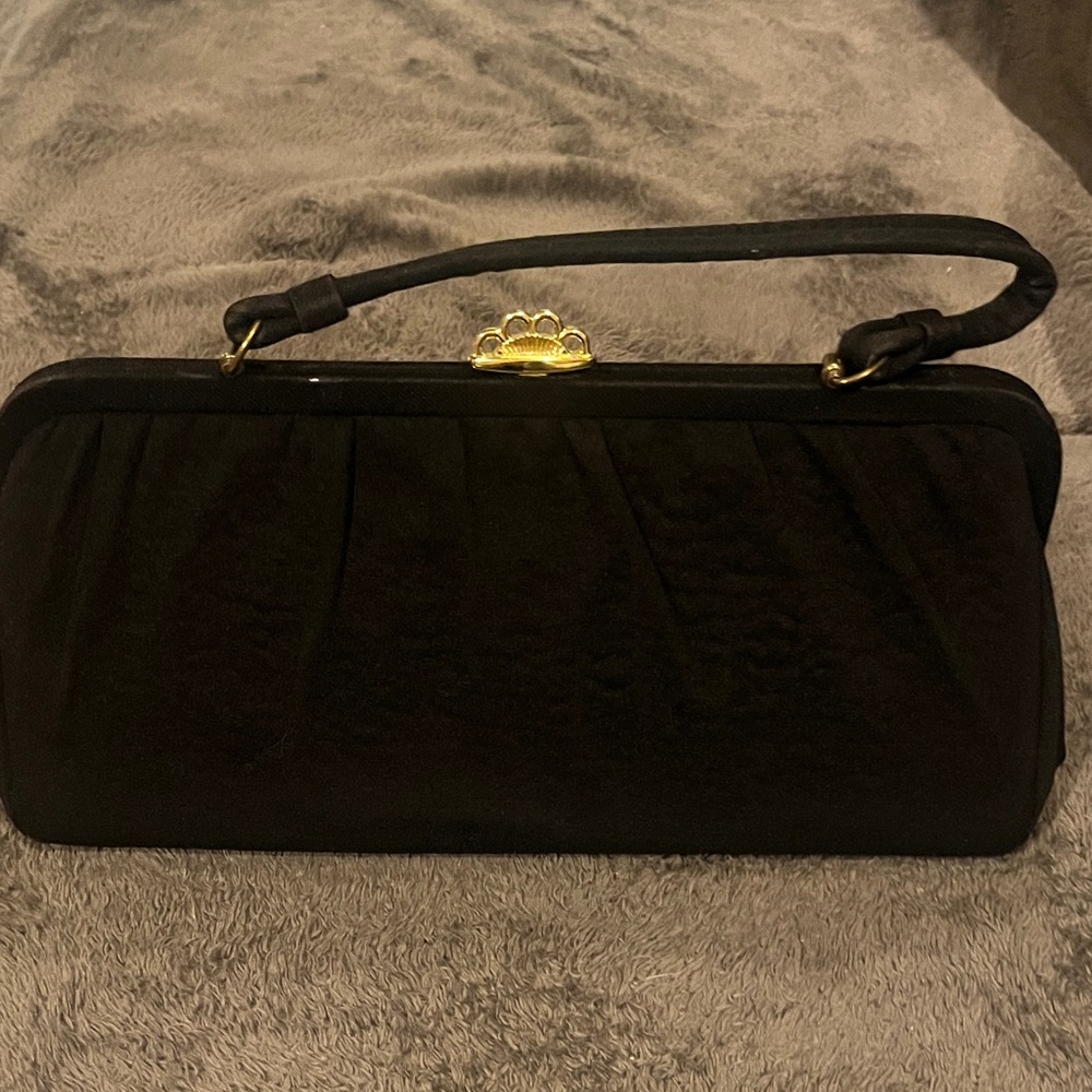Vintage Elegant Black Clutch Bag